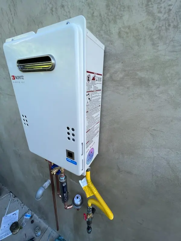 Tankless water heater installation for Harbordale homes
